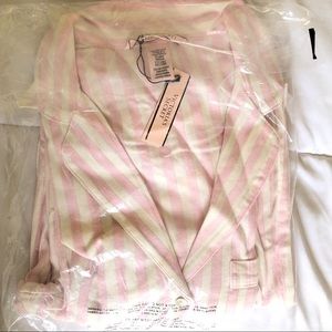 Victoria’s Secret Pink Stripe Flannel Pajamas Set